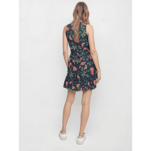 Vestido Mini de Algodón con Diseño Floral y Ojales para Mujer, Tallas XS-XL, Estilo Casual Elegante con Cuello Cuadrado, Transpirable, Cintura Natural, Ideal para el Día a Día o para Salir de Fiesta - Product Image 4
