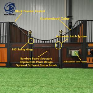Box de Luxe Européen Portable pour Chevaux 12ft (3,6m) – Écurie Mobile en Acier Galvanisé pour Ferme Équestre - Product Image 2