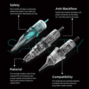 Cartouche d'aiguilles jetables en acier inoxydable de haute qualité Nuojo OEM pour maquillage permanent des yeux, sourcils et cuir chevelu (PMU/SMP) 10 - Product Image 2