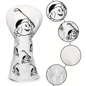 Nouveau design de couvre-tête de golf personnalisés couvre-tête de club de golf en bois avec motif animal en cuir PU - Product Image 5