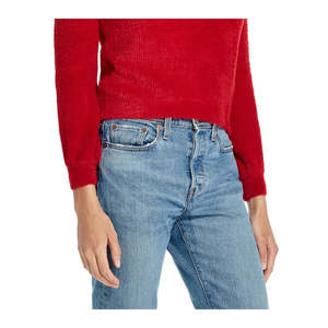 Maglione Vintage da Donna Rosso con Bordo a Ciglia, Impermeabile per l'Inverno, Taglia X-Large - Product Image 3