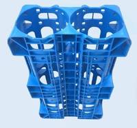 Porte-bouteilles d'eau vertical système modulaire taille 600x520x300mm hdpe de qualité alimentaire iso 9001 2015 produit certifié stockage maximal