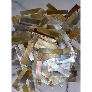 Incrustation de meubles et d'instruments en vrac: dalle de nacre naturelle blanche/jaune/noire pour la fabrication de bijoux - Product Image 6