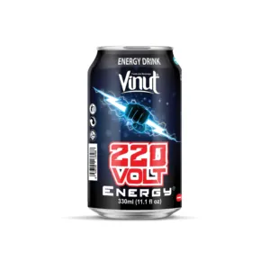 Sản Xuất Tại Việt Nam 330Ml Vinut Volt Điện Năng Lượng Nước Uống Không Có Đường Thấp Chất Béo Miễn Phí Mẫu Đồ Uống Sản Xuất Nhãn Hiệu Riêng OEM