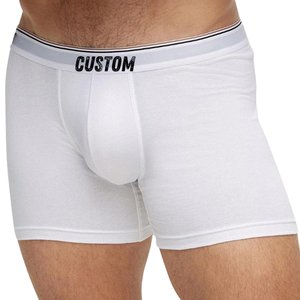 Paquete Exclusivo de 3 Calzoncillos Boxer de Algodón 100% Tejido, Logotipo Personalizado, Transpirable, Antiestático, Desechable, Marca Privada, Fábrica OEM/ODM - Product Image 2