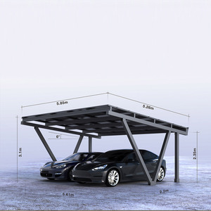 Abri de voiture <span class=keywords><strong>solaire</strong></span> Jchx N Type 2 3 4 5 6 7, installation facile, fabrication sur mesure, acier HDG, alliage d'<span class=keywords><strong>aluminium</strong></span> - Product Image 4