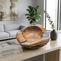 Bols décoratifs écologiques en bois et en aluminium, couleur et design personnalisés, style moderne, décoration intérieure