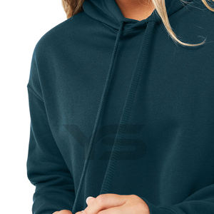 Sudadera con capucha corta de gran tamaño para mujer de alta calidad, sudadera gruesa con capucha para otoño e invierno, sudaderas con capucha personalizadas informales sueltas para mujer - Product Image 5