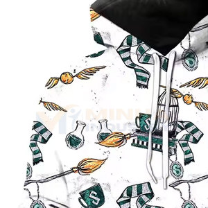 Sweat-shirts à capuche de haute qualité, streetwear, sublimation, vêtements d'hiver, sur mesure, 100% polyester respirant - Product Image 6