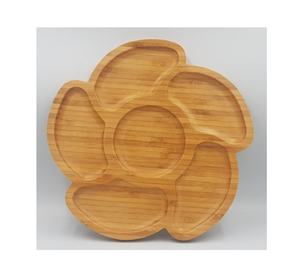 Prêt à expédier Plateau de service en bambou avec poignée/Plat de service en bambou rectangulaire vaisselle de cuisine de fête à la maison - Product Image 1