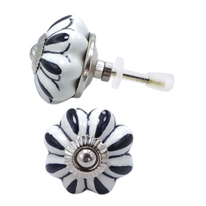 Tiradores de cerámica de melón de calidad Industrial, tiradores de manija de armario de cajón de grado de exportación para cocina, sala de estar, comedor, armario/tocador - Product Image 2