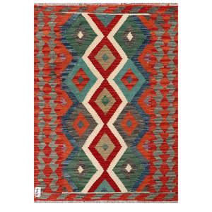 Alfombra Kilim de Maimana, Afganistán, 122 x 88 cm, Alfombras y Conjuntos Tradicionales Afganos - Product Image 1
