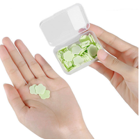 Tablettes de savon en papier PureTouch solubles dans l'eau et compatibles avec le TSA pour les déplacements