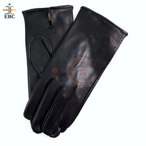 Gants en cuir marron Parade Sandhurst Gants de graduation Cadet Gantelets en cuir noir pour fête quotidienne en plein air fabriqués au Pakistan - Product Image 3