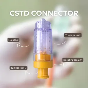 Adaptateur Luer mâle fermé de qualité médicale en PC/Silicone/MABS moulé par injection, Classe II - Product Image 3