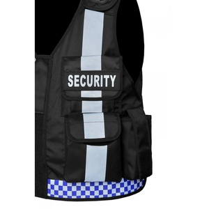 เสื้อกั๊กสะท้อนแสงเสื้อกั๊กด้านหน้ามีซิปด้านหน้าเสื้อกั๊กนิรภัยสีดีไซน์แบบ OEM - Product Image 4