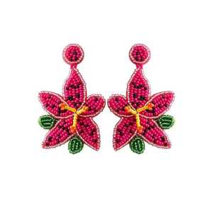 Handcrafted <b>Fruit</b> Design Beaded Drop Earrings Stylish Trendy Fashion Jewelry <b>for</b> Women Lightweight Statement Accessory - Product Image 2