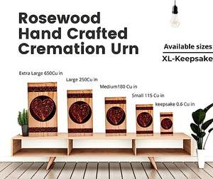 โกศไม้รูปหัวใจสลักลายตามสั่งสำหรับใส่เถ้ากระดูกมนุษย์ ทำจากไม้ชีชัม - Product Image 5