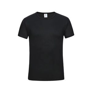 Vente en gros, stock, t-shirt uni en polyester 100% à séchage rapide bon marché, logo personnalisé imprimé, t-shirts personnalisés pour hommes - Product Image 4