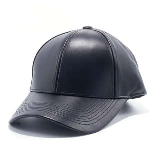 Unisex Vintage <b>Leather</b> Baseball Cap Adjustable Curved Brim <b>Hat</b> for Casual Streetwear Sporty Design Wholesale OEM ODM Service - Product Image 4