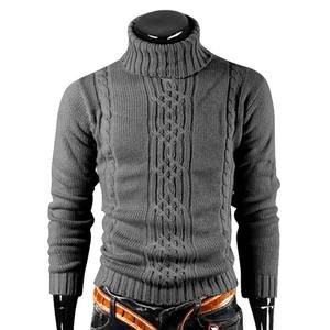 Mode classique hiver chaud polaire confortable et confortable pull en tricot durable pour hommes tissu doux et extensible - Product Image 3