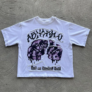 T-shirt court décontracté pour hommes Streetwear Heavyweight 100% Cotton Boxy Fit Custom High Quality Oversized Satin Shirts - Product Image 2