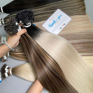 Tendance chaude Piano I pointe Extensions de cheveux soyeux droite I pointe cheveux vietnamiens cuticules alignés Extensions de cheveux humains en gros - Product Image 2