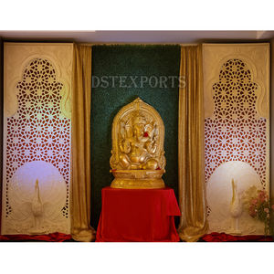 Entrée de mariage divine avec Ganesha sur pousse-pousse Ganesha Foyer décoration de bienvenue mariage bienvenue Ganesh Statue décor - Product Image 5