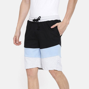 Pantalones cortos informales de estilo urbano para hombre para verano 100% algodón High Street Streetwear OEM fábrica personalizada con patrón sólido de marca - Product Image 2
