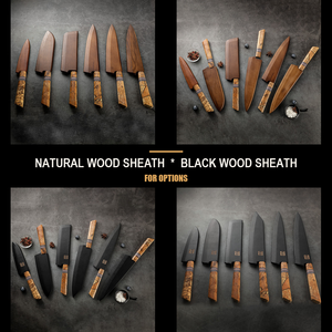 Ensemble <span class=keywords><strong>de</strong></span> <span class=keywords><strong>couteaux</strong></span> <span class=keywords><strong>de</strong></span> chef VG10 Damas martelé noir 6 pièces, manche en bois stabilisé, ensemble <span class=keywords><strong>de</strong></span> <span class=keywords><strong>couteaux</strong></span> <span class=keywords><strong>de</strong></span> cuisine <span class=keywords><strong>japonais</strong></span> professionnels, ambre - Product Image 5