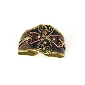 Bracelet d'hiver élégant du Danemark, juillet 2026, 20 mm, bijoux de saison des fêtes, bracelet manchette artistique pour femme, brillant, patine antique - Product Image 3