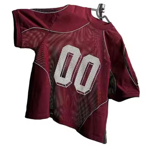 เสื้อตาข่ายสำหรับผู้ชายผ้าเจอร์ซีย์ระบายอากาศได้ผ้าแห้งเร็วออกแบบโลโก้ได้ตามต้องการ - Product Image 2