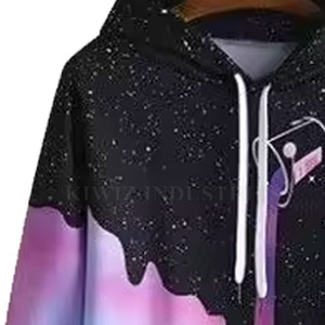 เสื้อฮู้ดพิมพ์ซับลิเมชันผลิตจากปากีสถานสำหรับผู้ชาย - Product Image 3