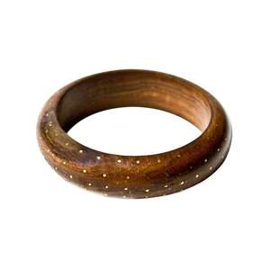 Brazalete y pulsera de madera de diseño único ADORNED, pulseras de madera de tamaño personalizado, brazalete hecho a mano con flores, brazalete de madera - Product Image 3