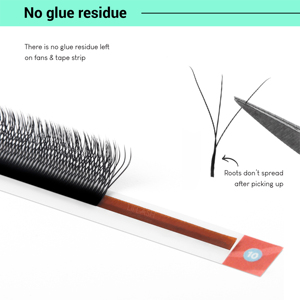 ขนตาปลอมแบบแคบพร้อมขนตาปลอมทำมือ - Product Image 5