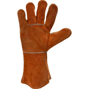 Guantes de Soldadura de Cuero Vacuno de Alta Calidad, Antivibración, Transpirables, Antideslizantes, con Puño de Seguridad, Duraderos, para Uso Industrial - Product Image 6