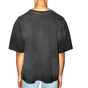 Fabricant de t-shirts surdimensionnés Casual Vintage Heavyweight Cotton Acid Wash Black Sun Faded T Shirts - Product Image 4