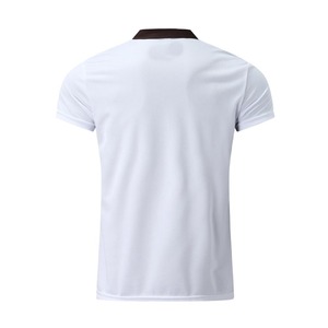 Chemises décontractées pour hommes en coton/fibre de bambou respirant à manches courtes, tricotées, de haute qualité, avec logo personnalisé imprimé, vente en gros - Product Image 3