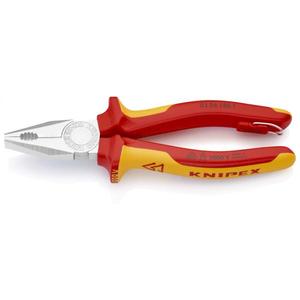 คีมปากแหลมเอนกประสงค์ยี่ห้อ Knipex ชุบโครเมียม ด้ามจับผ่านการทดสอบมาตรฐาน VDE พร้อมฉนวนกันความร้อนและด้ามจับแบบหลายส่วนประกอบ - Product Image 1