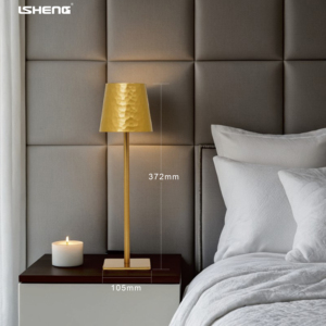 Đèn bàn <span class=keywords><strong>LED</strong></span> sắt cao cấp, sạc lại được, thân thiện với môi trường, thiết kế đơn giản, đèn ngủ/bàn làm việc, 3 màu, điều chỉnh độ sáng không cấp độ, chức năng nhớ, thiết kế hiện đại - Product Image 3