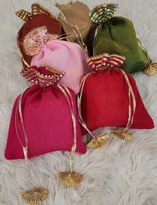 Indian Wedding Potli <b>Bag</b> Dry Fruits Gift <b>Bag</b> for Ramadan Valentine's Day Haldi Mehendi Chinese New Year Diwali Father's Day - Product Image 2