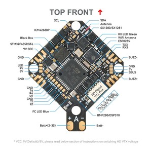Controlador de Vuelo BETAFPV F4 2-3S 20A AIO FC V1 26x26mm con ESC BLHeli_S, MCU F411 y OSD Betaflight para Drones de Carreras Micro FPV - Product Image 6