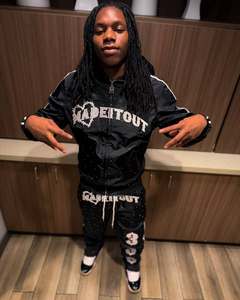 Vêtements OEM avec logo en strass personnalisé ensemble de survêtements pour hommes ensemble de survêtements 2 pièces pour hommes pantalon de survêtement et sweat à capuche - Product Image 1