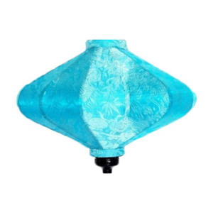 Lanterne en soie pour l'exportation Lanterne en soie orientale, décorative et suspendue pour la maison Lanterne en soie de bambou traditionnelle de Hoi an Viet Nam - Product Image 1