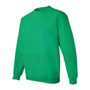 เสื้อสเวตเชิ้ตคอกลมคุณภาพสูง ผ้าฝ้าย/โพลีเอสเตอร์ พิมพ์ลายดิจิตอลนูนแบบกำหนดเอง ทรงโอเวอร์ไซส์ ผ้าฟลีซ คอกลม สำหรับฤดูหนาว สีพื้น - Product Image 4