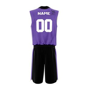 Tenue de basket-ball pour hommes Nouveaux designs Respirant Maillot en maille sublimé Ensemble de vêtements de sport Logo imprimé Vente en gros directe d'usine - Product Image 4