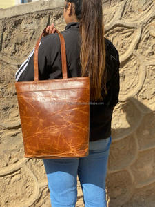 Sac fourre-tout en cuir véritable fait à la main pour femmes, sac de Shopping élégant décontracté grande taille, meilleur cadeau pour les femmes - Product Image 3