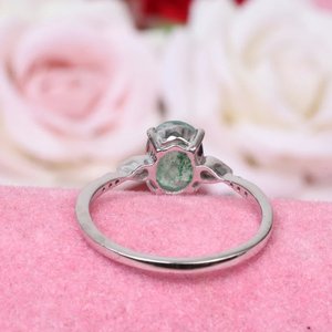 925 argent fraise coupe ovale conception Unique femmes bague de fiançailles de mariage pour la fête en gros en vrac - Product Image 6