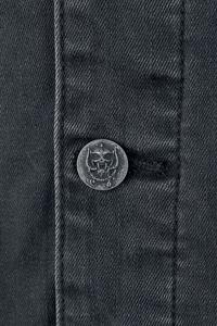 Wholesale <b>Vintage</b> Washed Hooded Neck Customized Color Quilted Breathable Custom Embroidery Printed Cotton Material <b>Denim</b> <b>Jacket</b> - Product Image 3