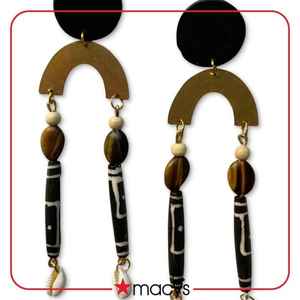 Pendientes de Cuerno de Búfalo Hechos a Mano de Alta Calidad, Joyería de Cuerno Natural, Artesanía Khadim, Lujosos para Bodas y Uso Diario - Product Image 4